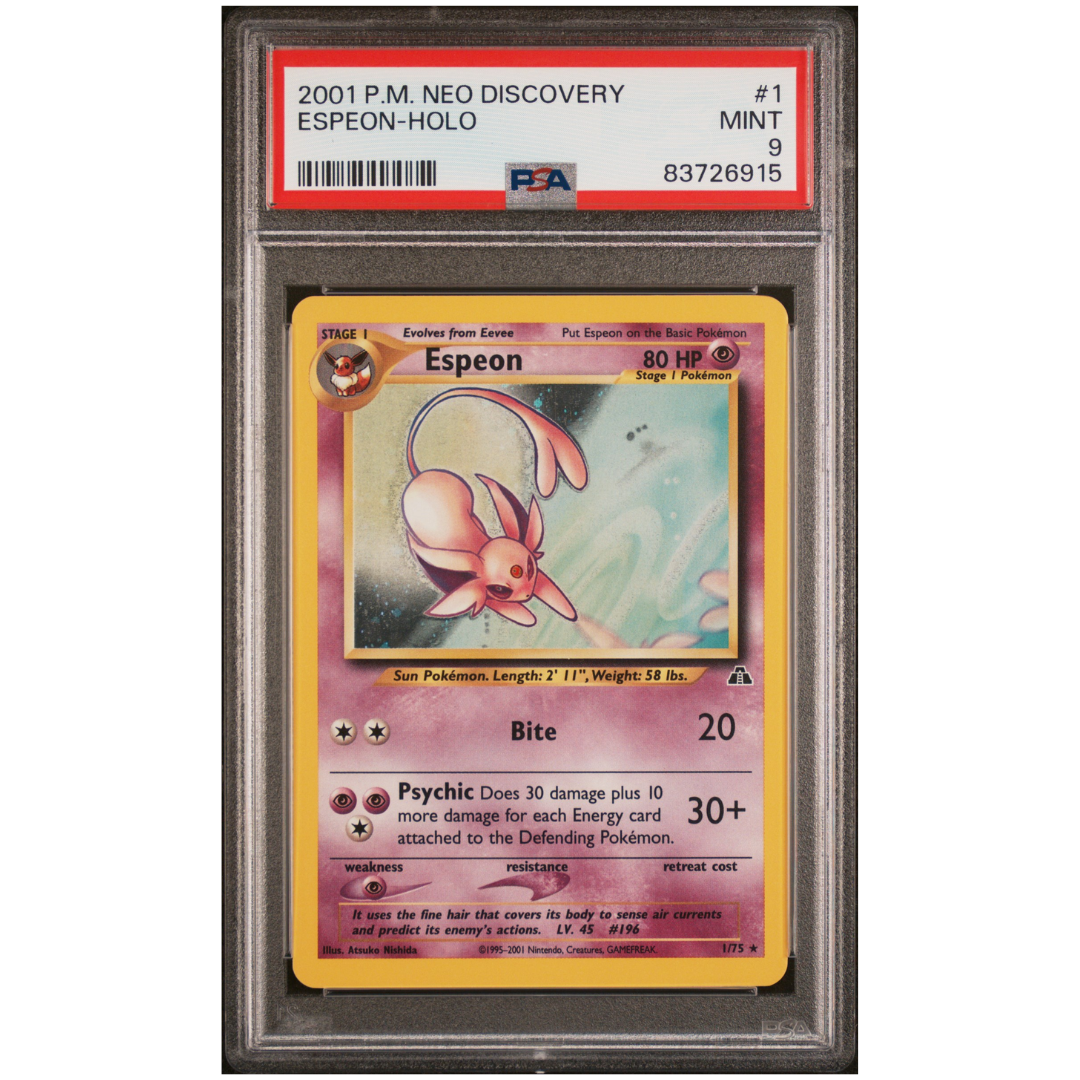 Espeon Holo #1 Neo Discovery PSA 9