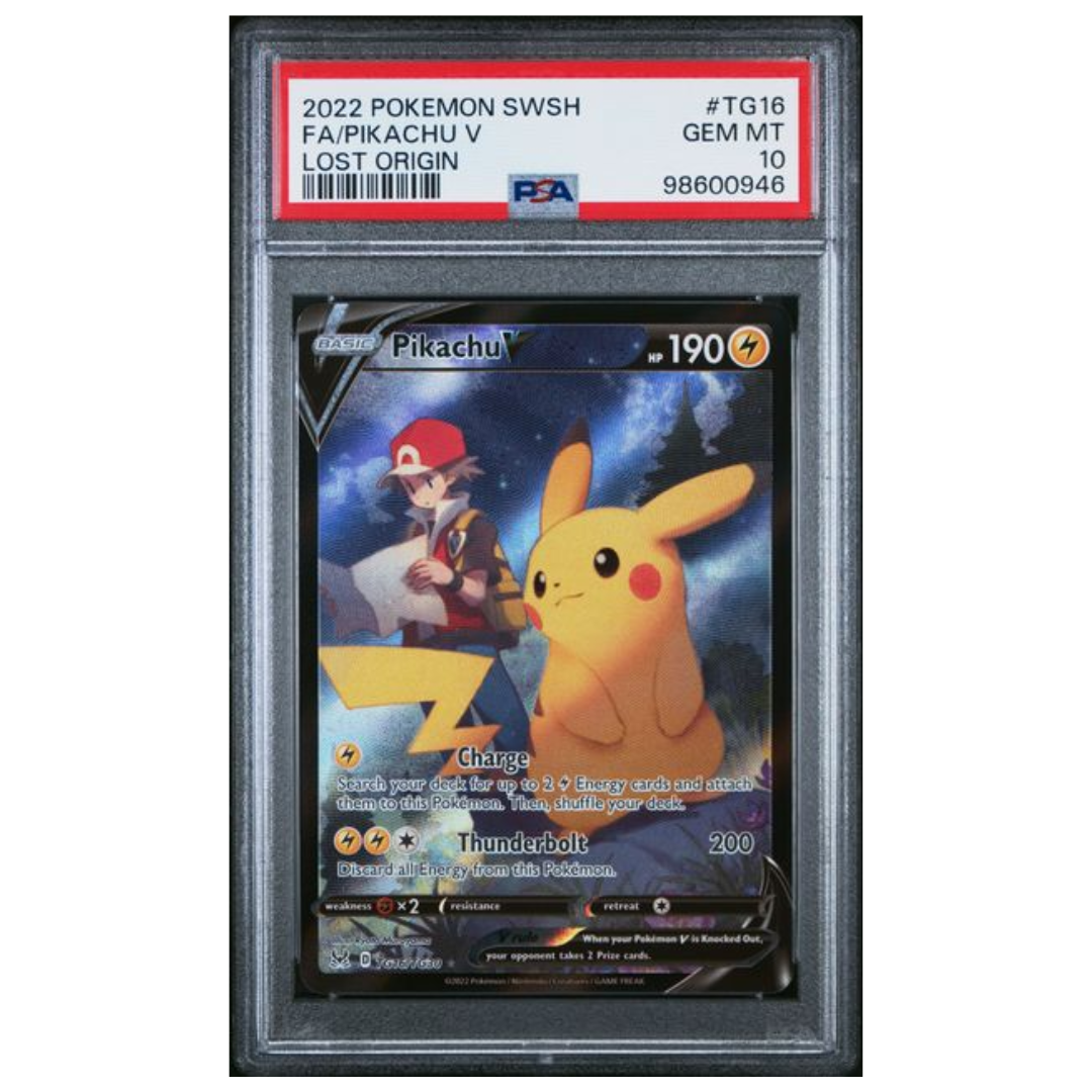 Pikachu V #TG16 PSA 10