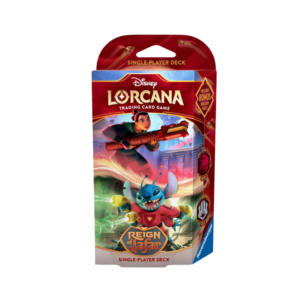 Disney Lorcana: Reign of Jafar Starter Deck (Ruby & Steel)