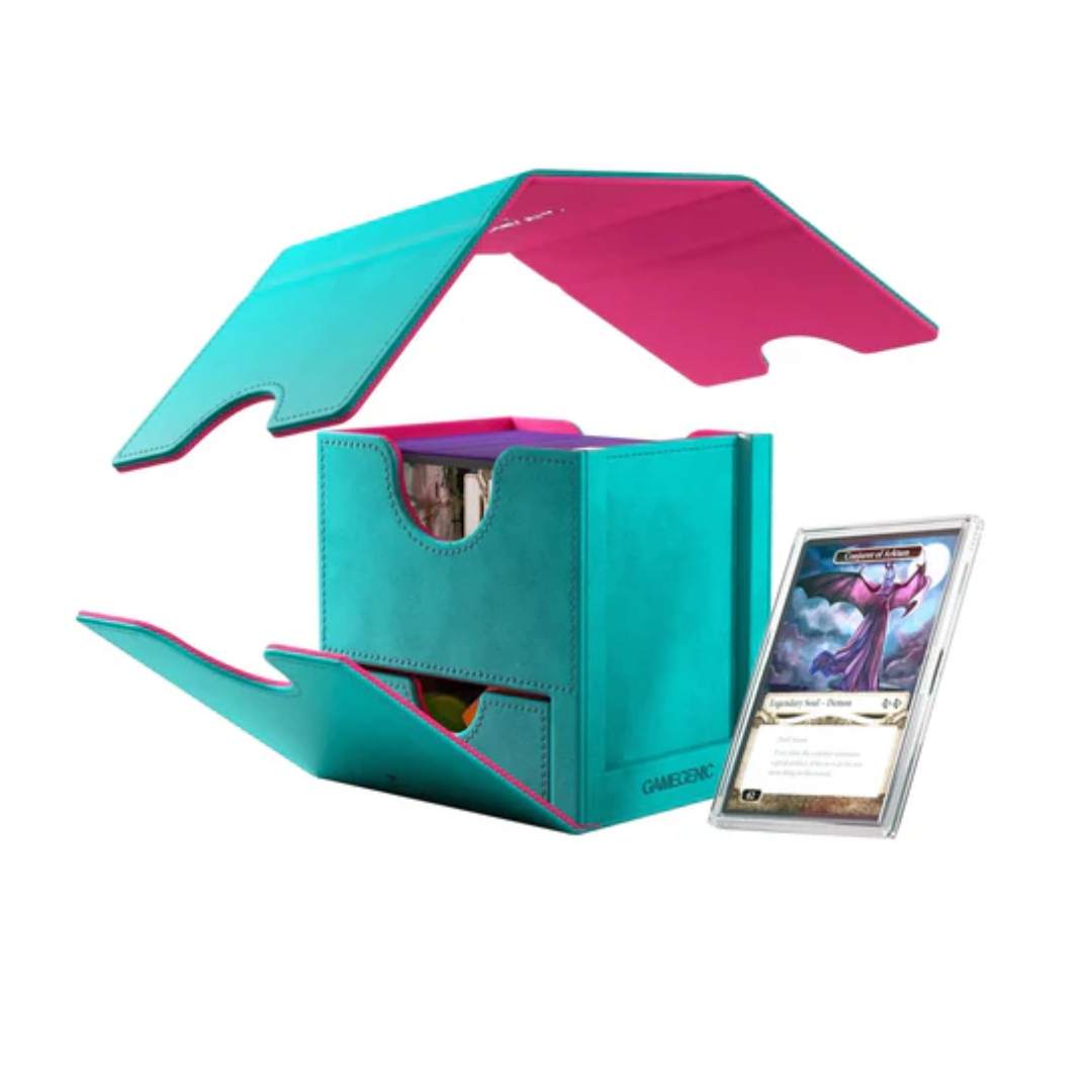 Gamegenic Sidekick Pro (Pink & Teal) Deck Box