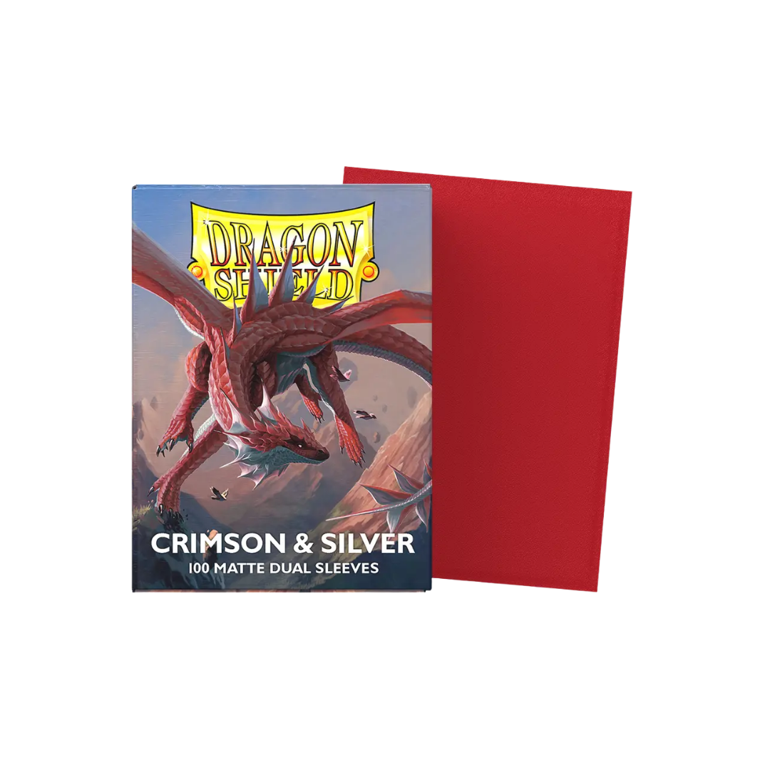 Dragon Shield Dual Matte Crimson & Silver