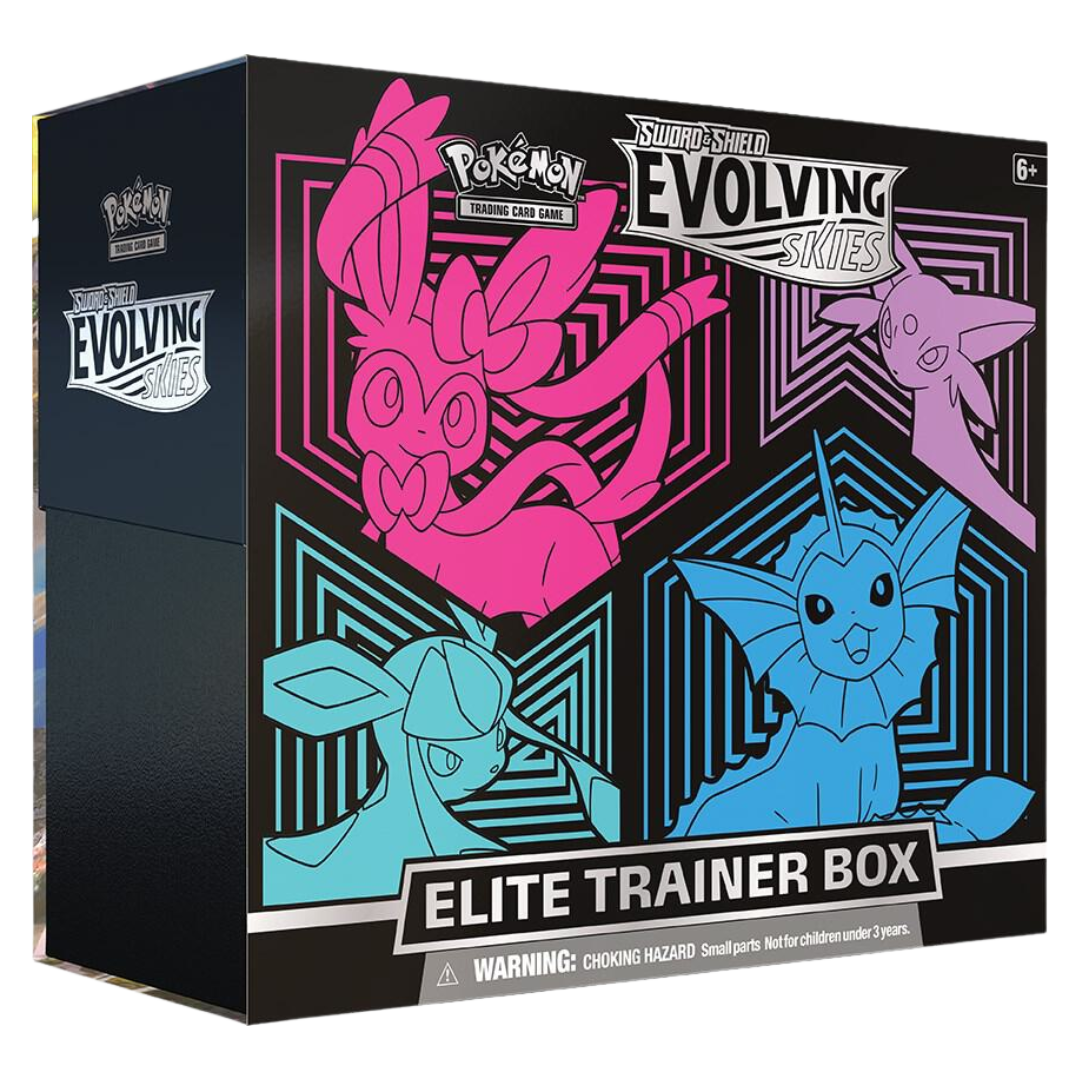 Evolving Skies Elite Trainer Box (Glaceo, Vaporeon, Espeon, Sylveon)