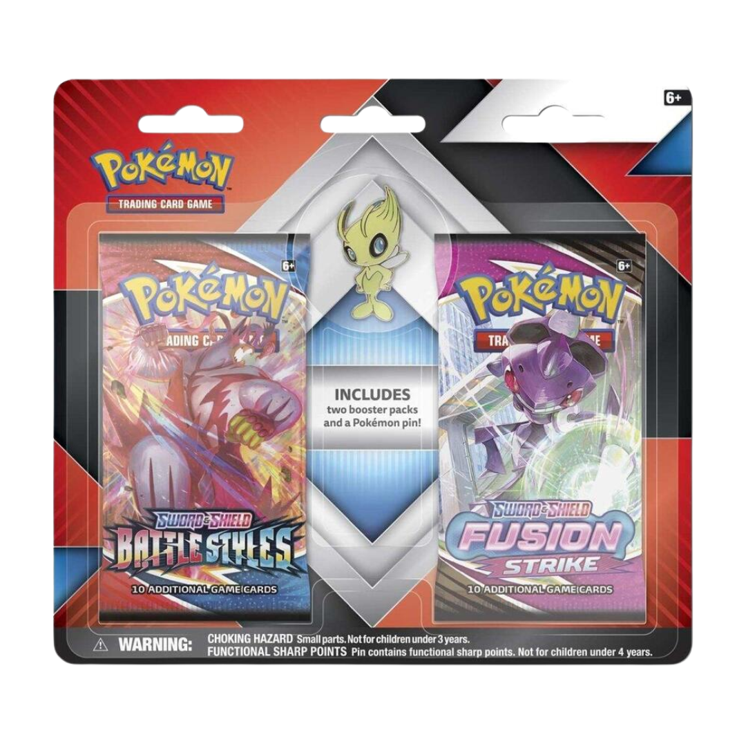 2 Booster Packs & Celebi Collector's Pin