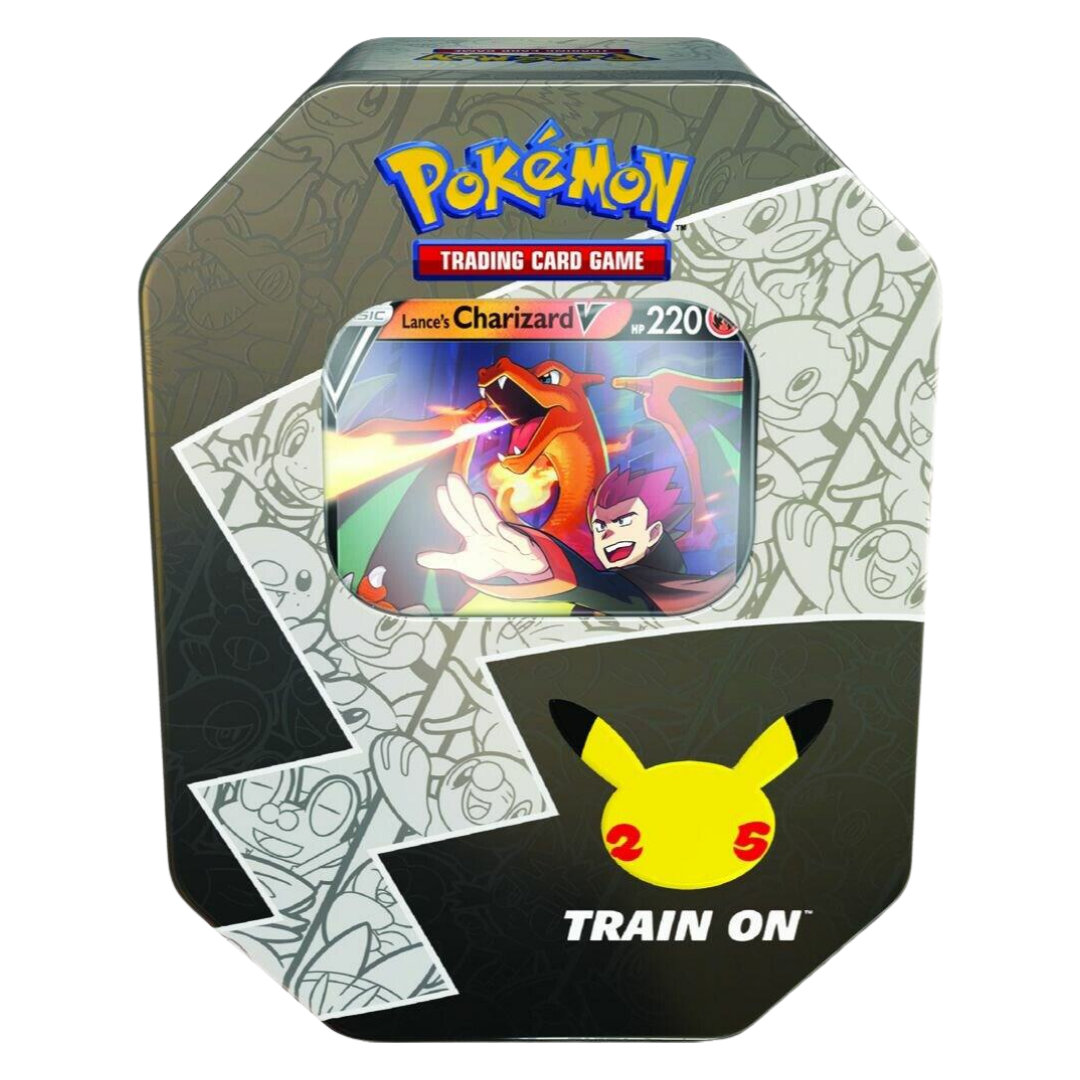 Pokemon Celebrations International Tin [Lance's Charizard V]