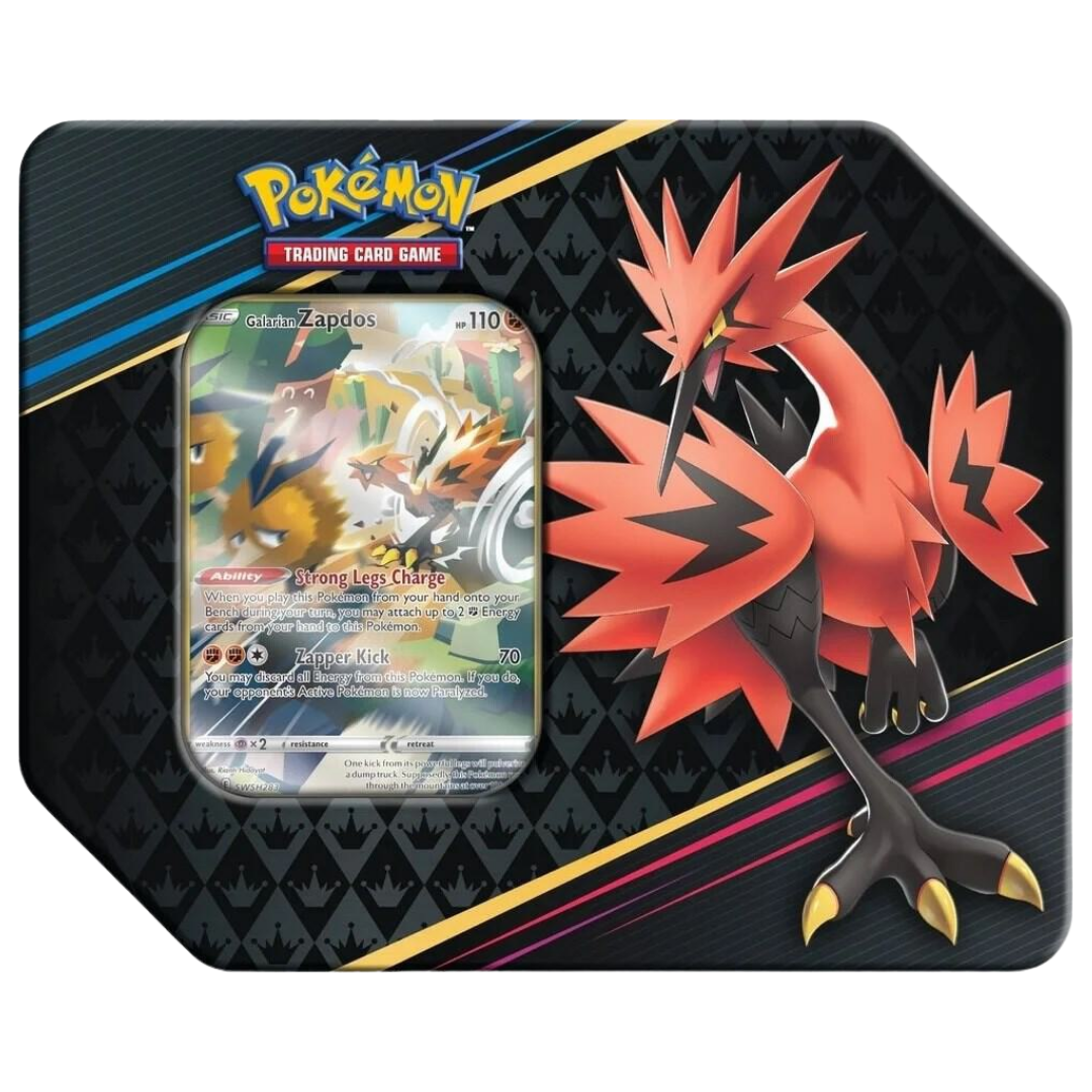 Crown Zenith Tin [Galarian Zapdos]