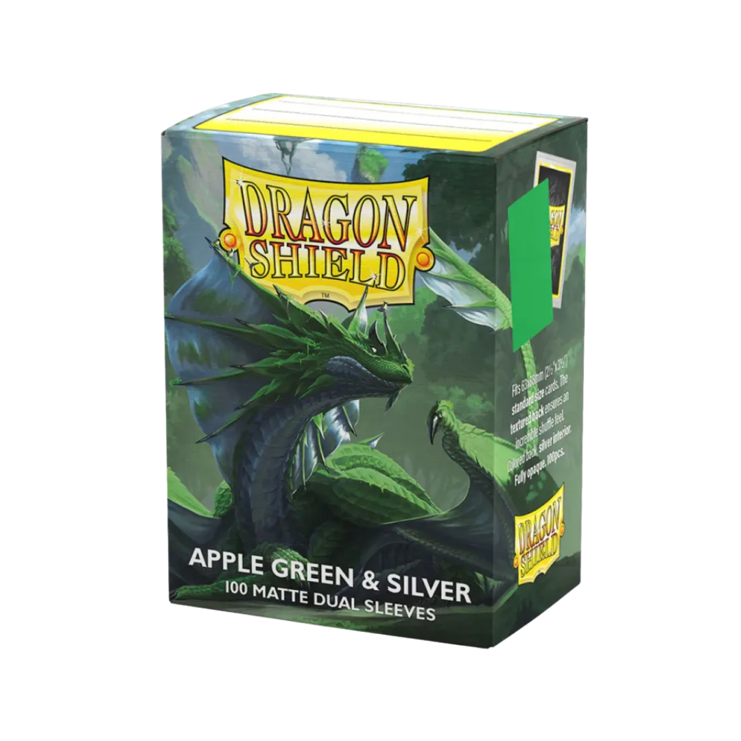 Dragon Shield Apple Green & Silver Dual Matte