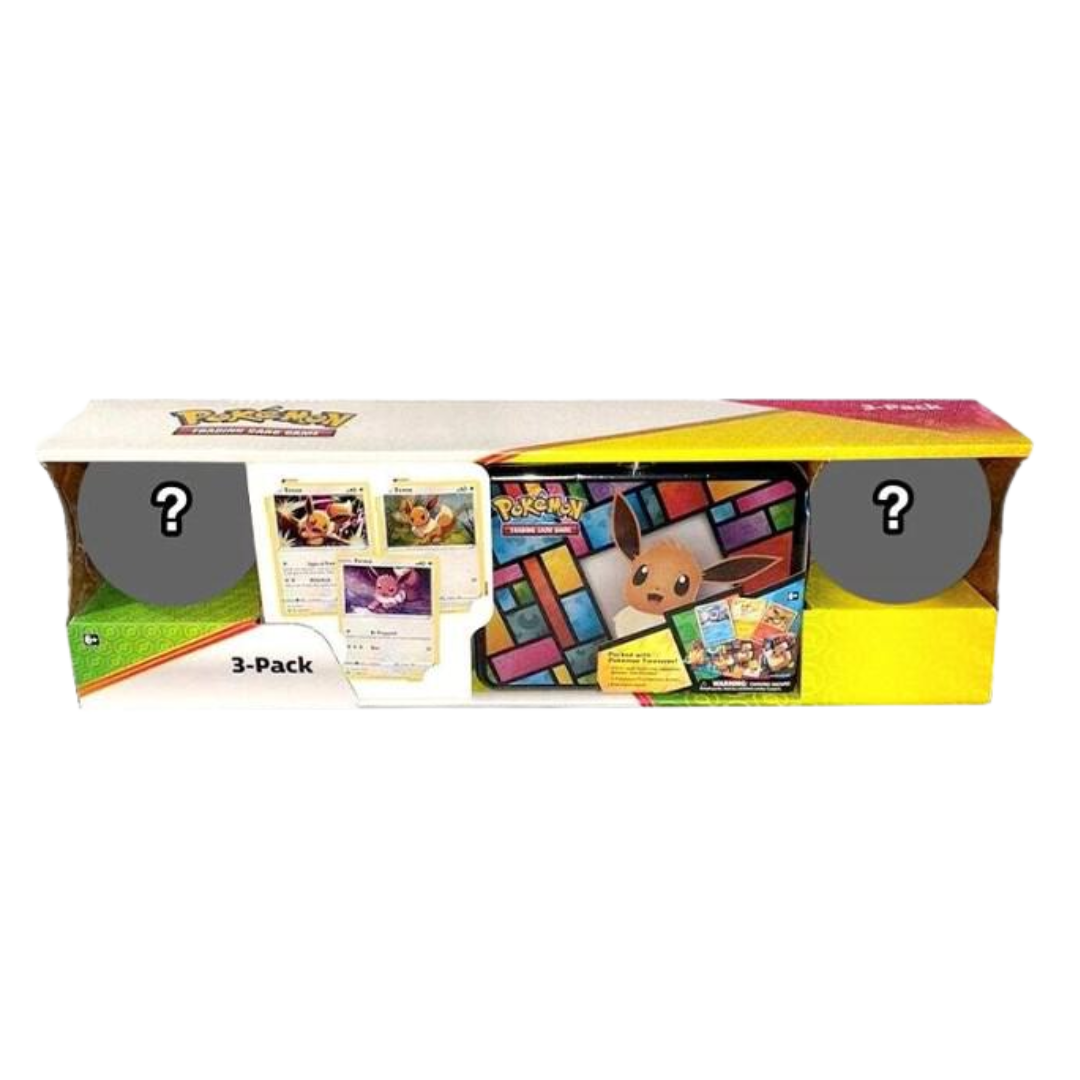 Costco Pokemon Collector 3-Pack: Eevee Treasure Chest + 2 Poke Ball Tins