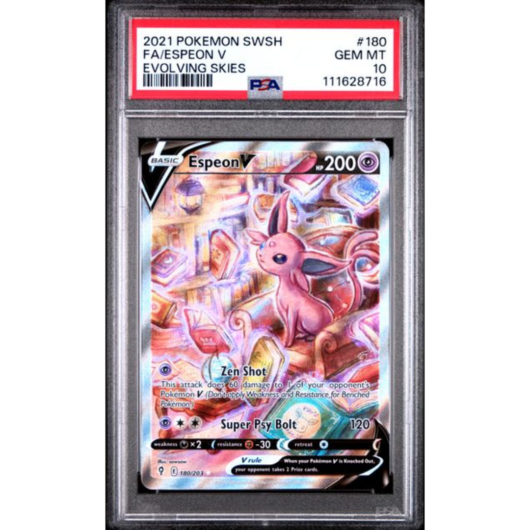 Espeon V Evolving Skies #180 PSA 10
