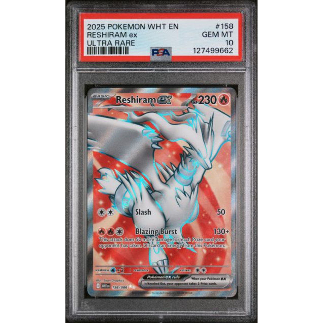Reshiram ex White Flare #158 PSA 10