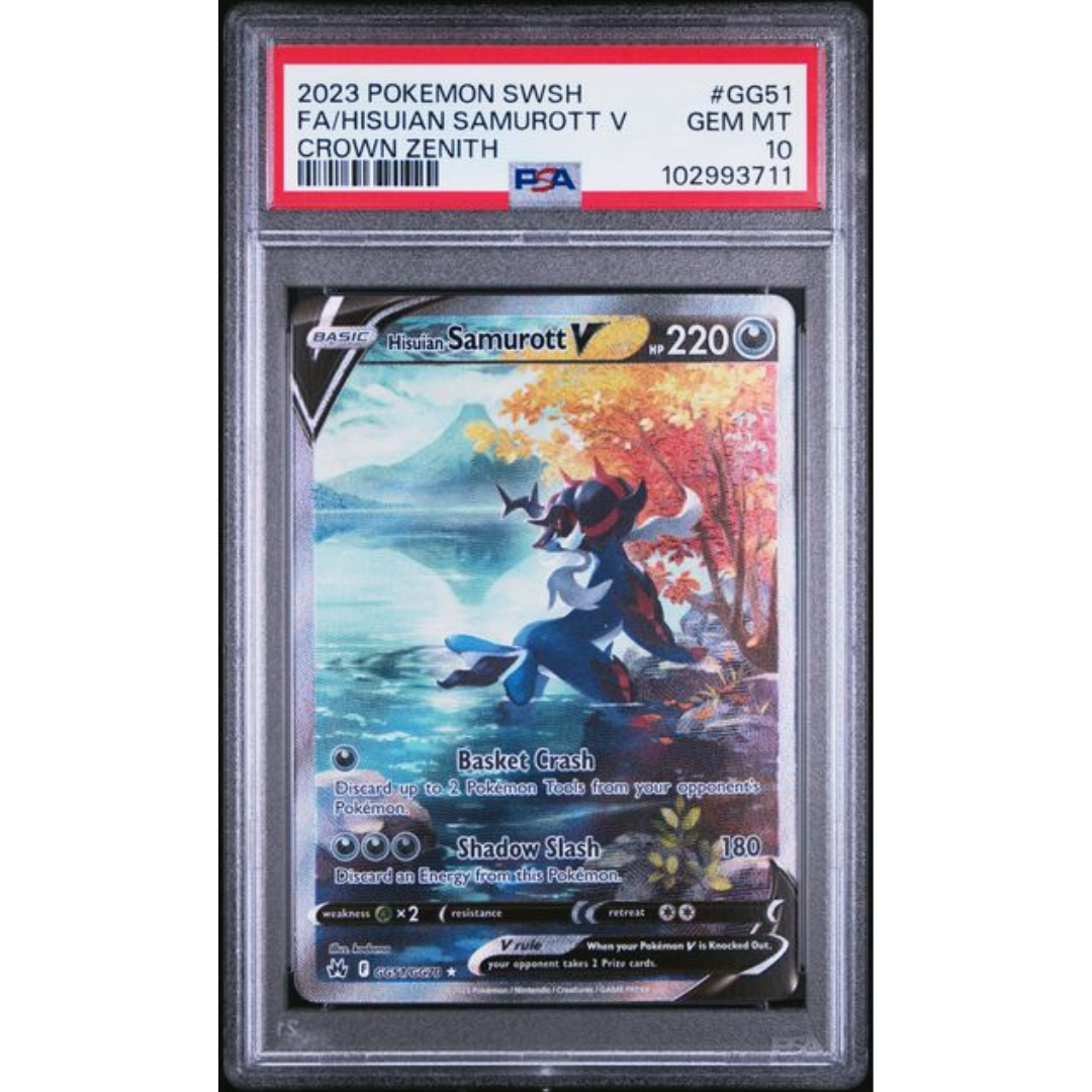 Hisuian Samurott V Crown Zenith #GG51 PSA 10