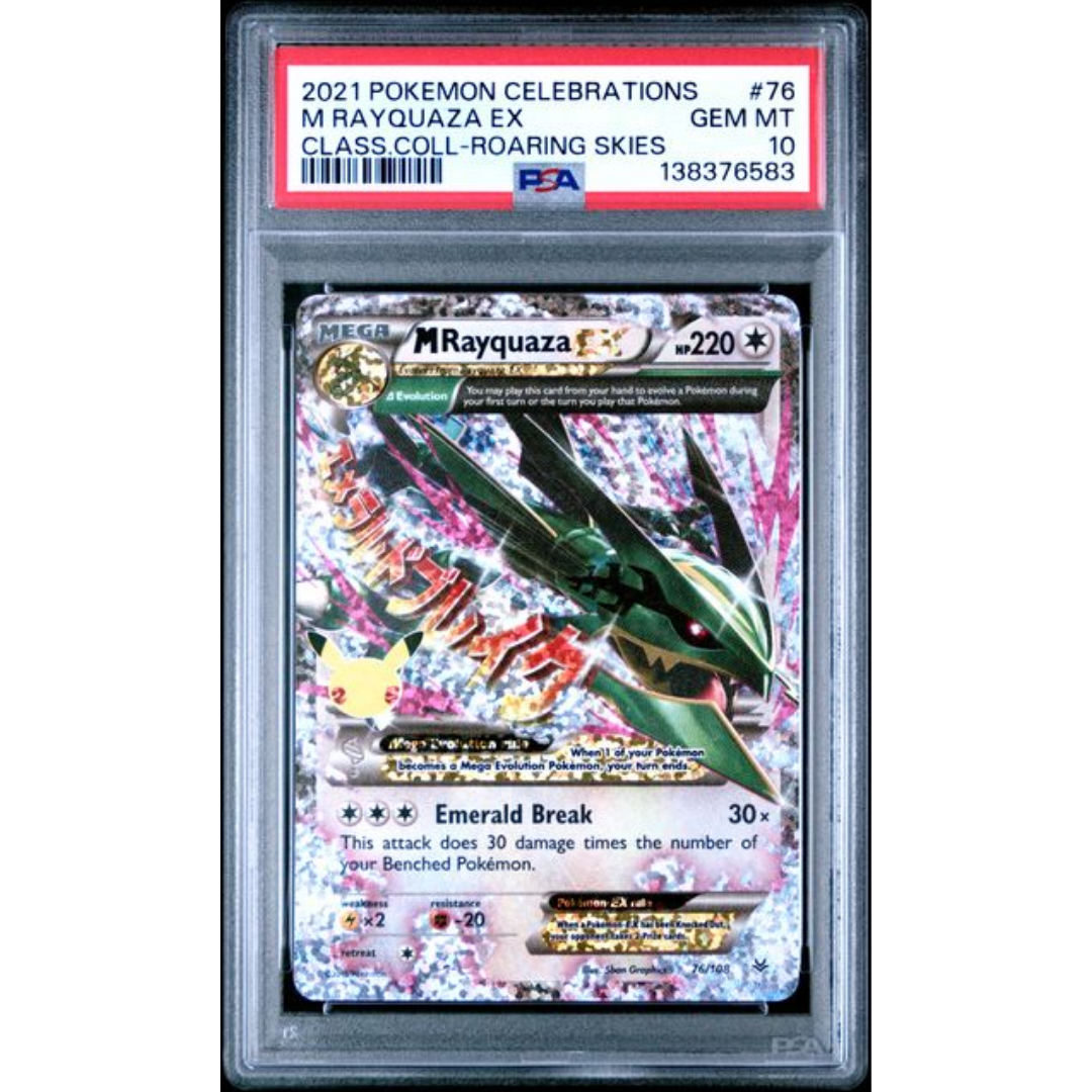 M Rayquaza EX Celebrations #76 PSA 10
