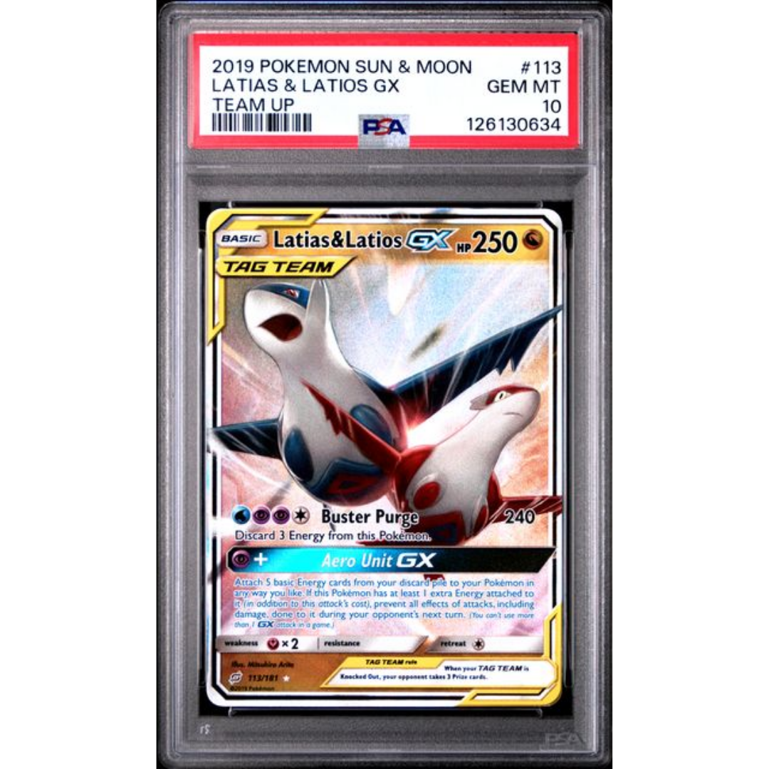 Latias & Latios GX Team Up #113 PSA 10