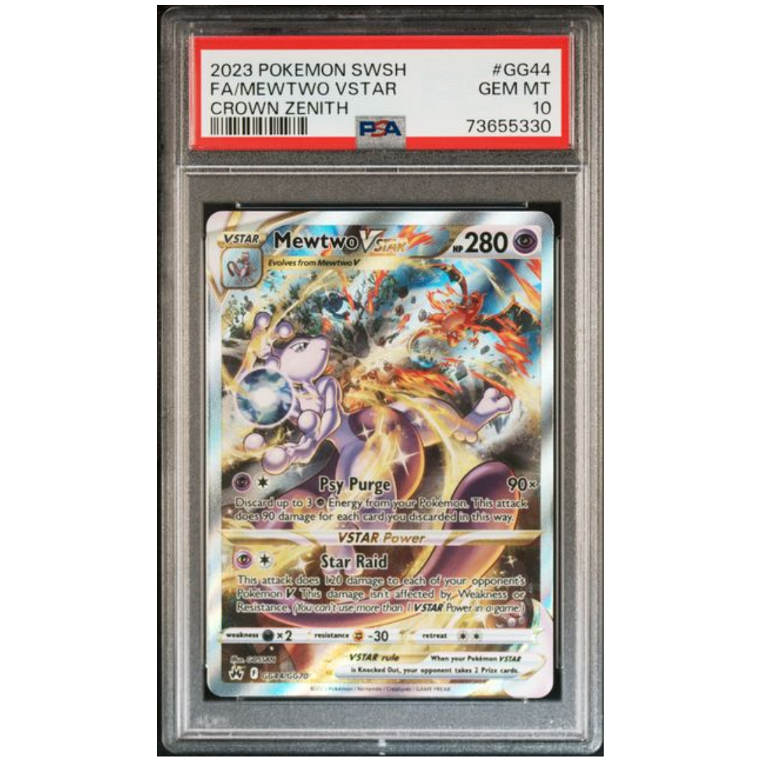 Mewtwo VSTAR Crown Zenith #GG44 PSA 10