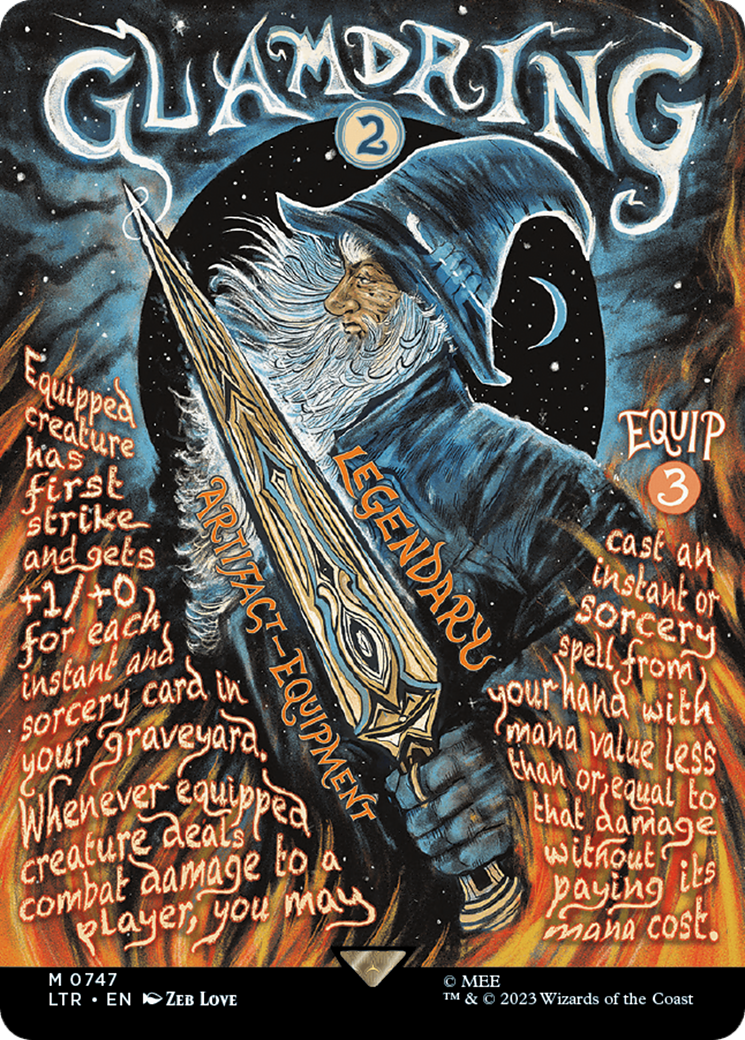 Glamdring (Borderless Poster) (LTR-747) - The Lord of the Rings: Tales of Middle-earth (Borderless) Foil