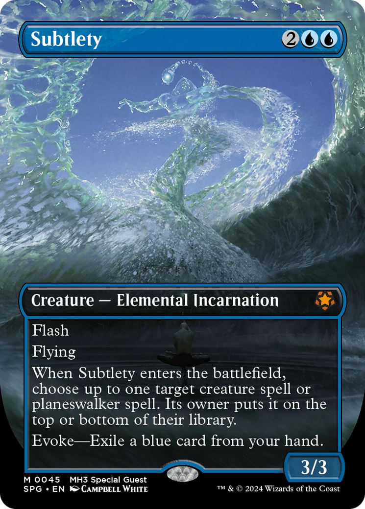 Subtlety (Borderless) (SPG-045) - Special Guests (Borderless) Foil