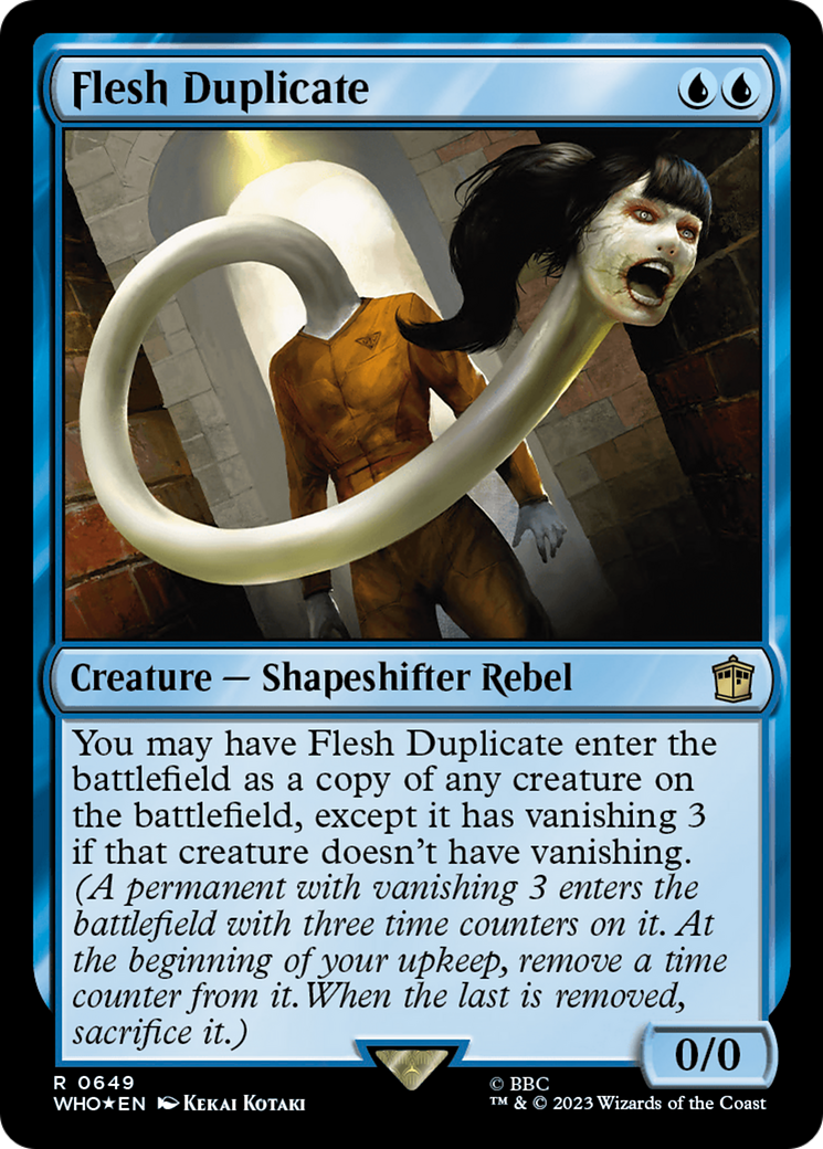 Flesh Duplicate (Surge Foil) (WHO-649) - Doctor Who Foil
