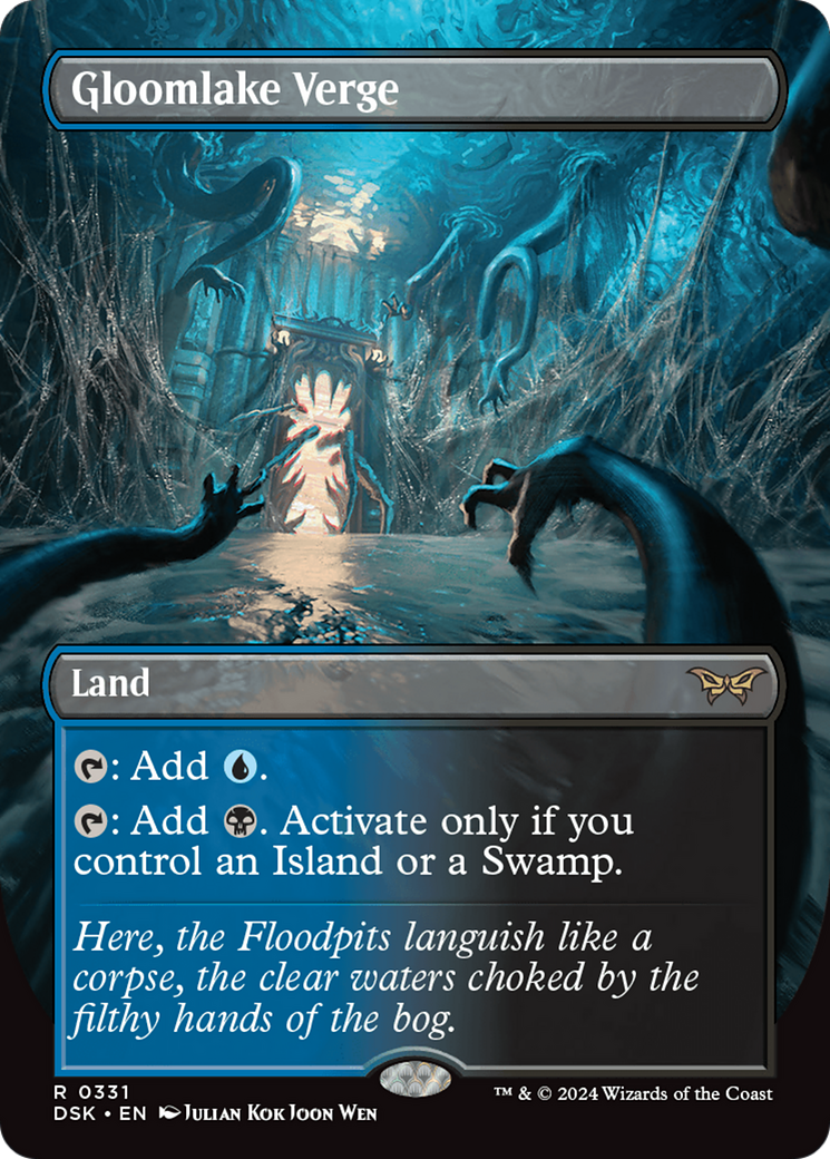 Gloomlake Verge (Borderless) (DSK-331) - Duskmourn: House of Horror (Borderless) Foil