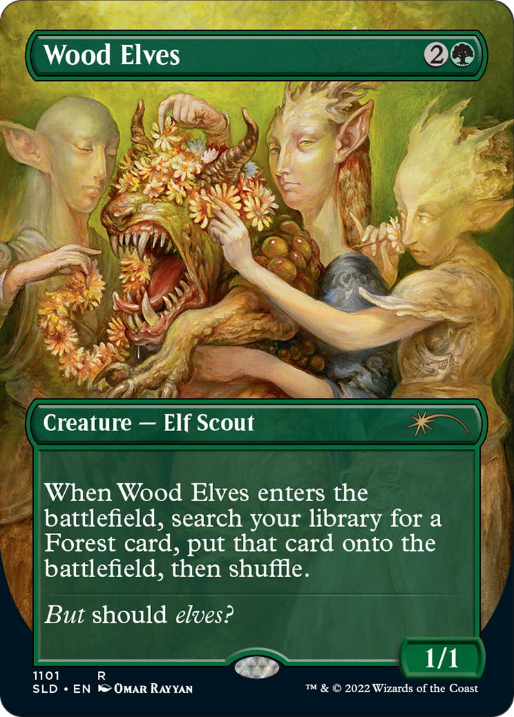 Wood Elves (1101) (SLD-1101) - Secret Lair Drop (Borderless)
