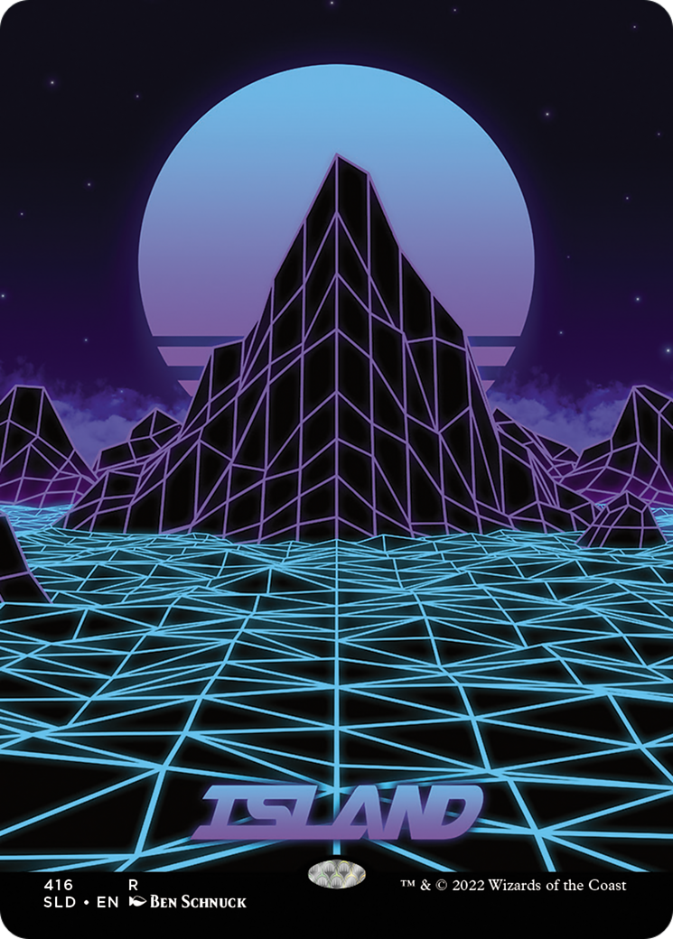 Island (416) (SLD-416) - Secret Lair Drop (Borderless) Foil