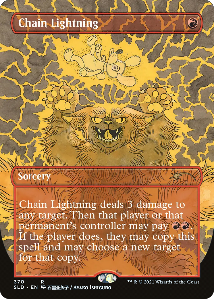 Chain Lightning (370) (SLD-370) - Secret Lair Drop (Borderless) Foil