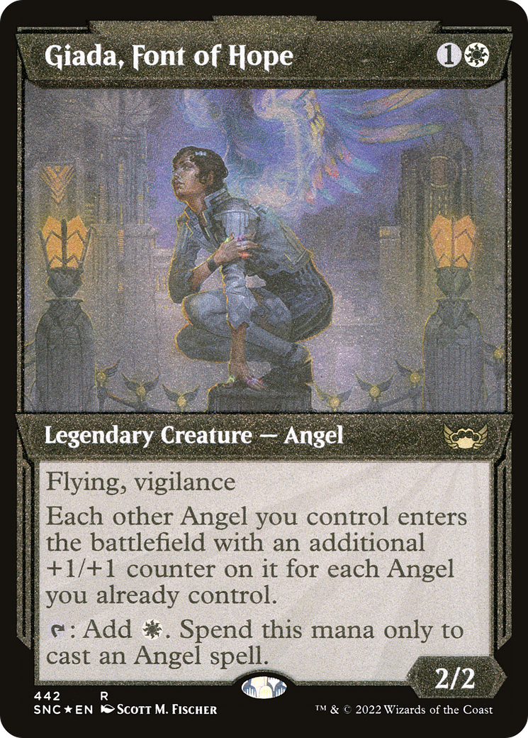 Giada, Font of Hope (Showcase) (Foil Etched) (SNC-442) - Streets of New Capenna: (Showcase) Foil