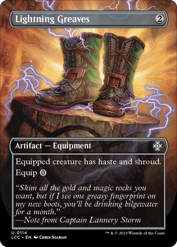 Lightning Greaves (Borderless) (LCC-114) - The Lost Caverns of Ixalan Commander (Borderless) Foil