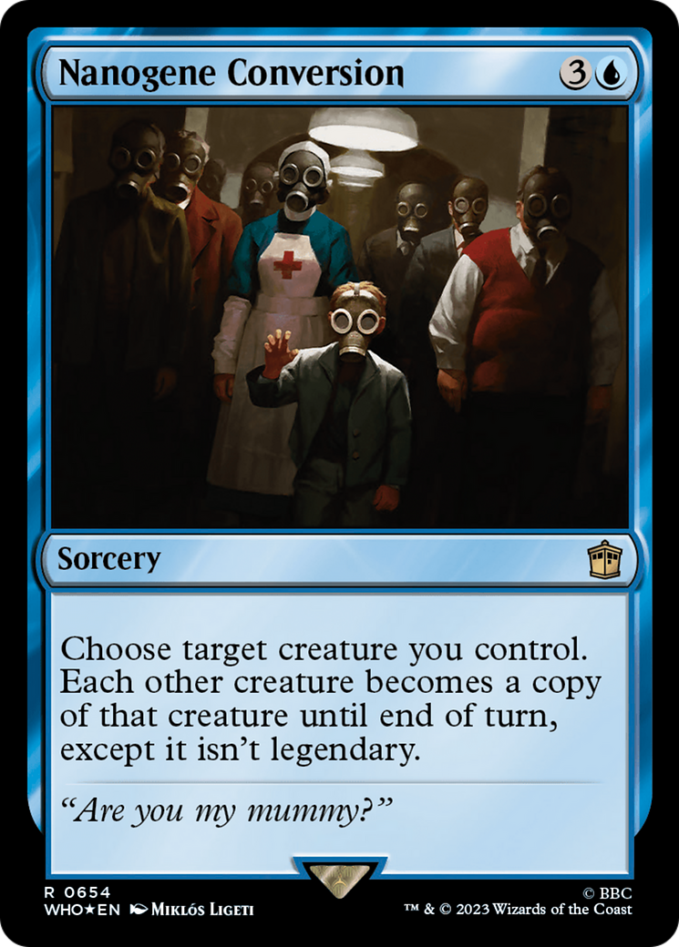 Nanogene Conversion (Surge Foil) (WHO-654) - Doctor Who Foil
