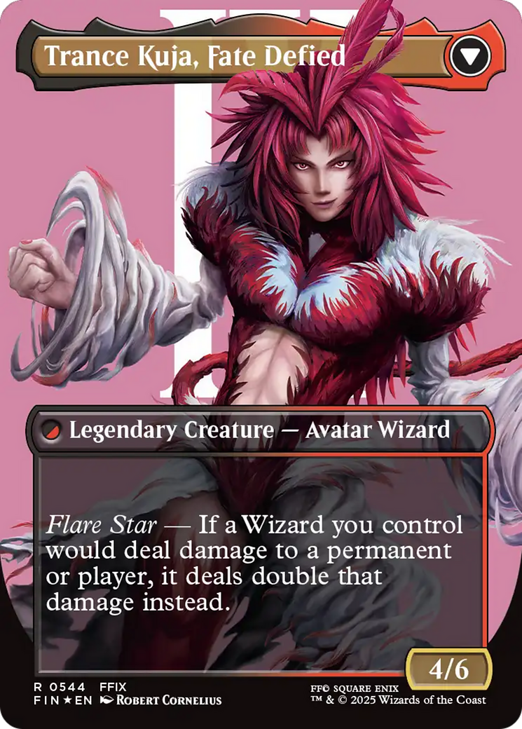 Kuja, Genome Sorcerer (Borderless) (Surge Foil) (FIN-544) - FINAL FANTASY (Borderless) Foil