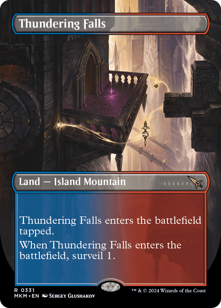 Thundering Falls (Borderless) (MKM-331) - Murders at Karlov Manor (Borderless)