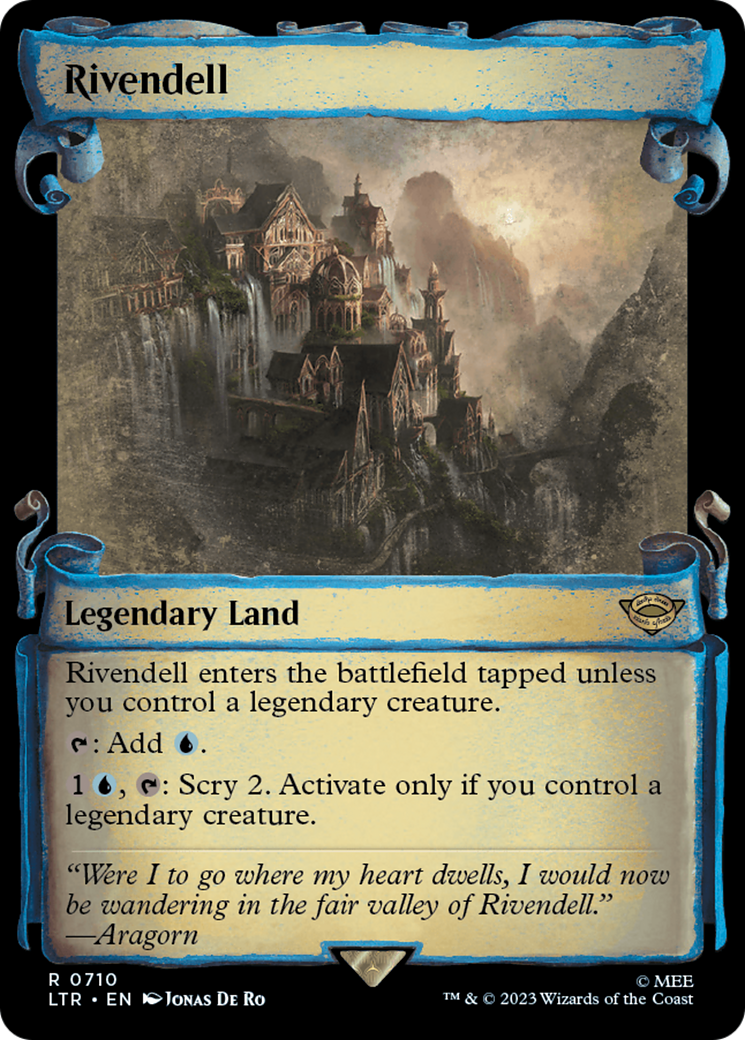 Rivendell (Showcase Scrolls) (LTR-710) - The Lord of the Rings: Tales of Middle-earth: (Showcase)
