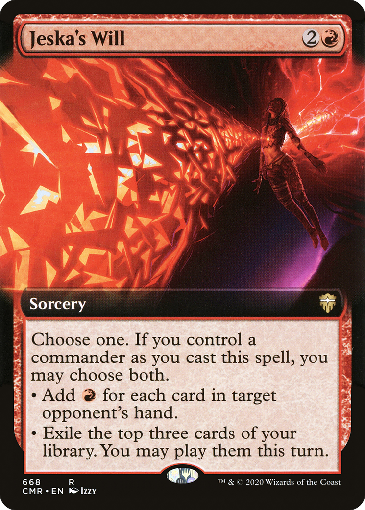Jeska's Will (Extended Art) (CMR-668) - Commander Legends: (Extended Art) Foil