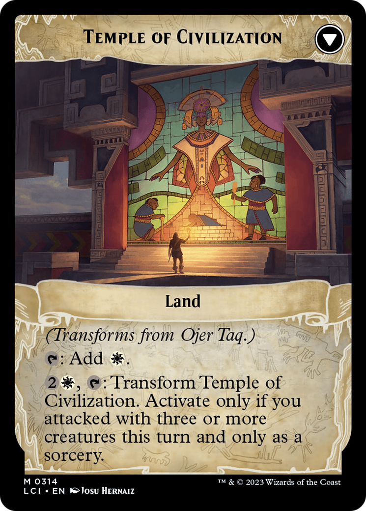 Ojer Taq, Deepest Foundation (Showcase) (LCI-314) - The Lost Caverns of Ixalan: (Showcase) Foil