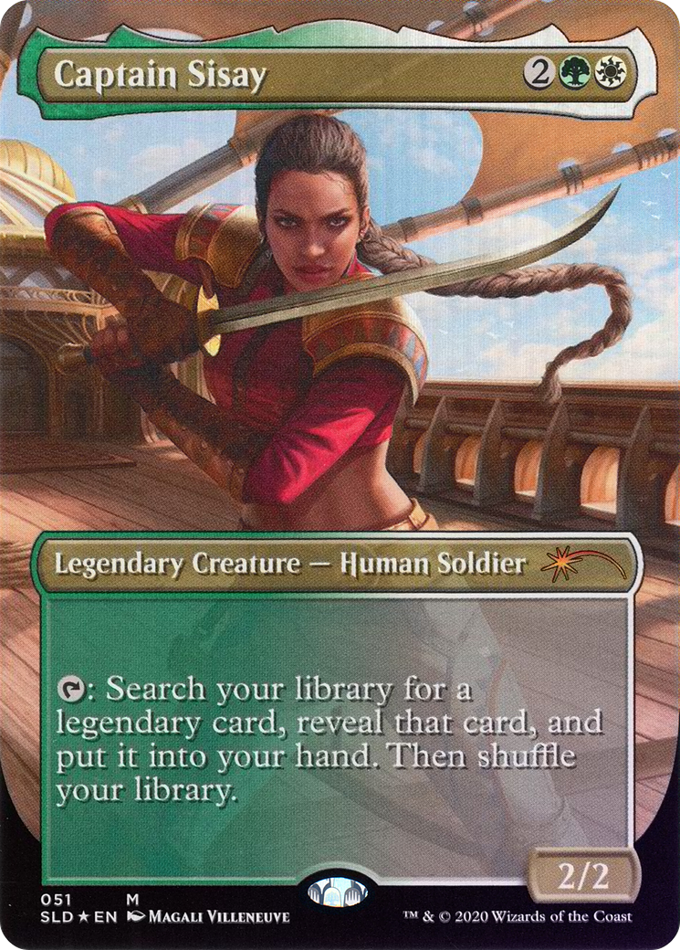 Captain Sisay (051) (SLD-051) - Secret Lair Drop (Borderless) Foil