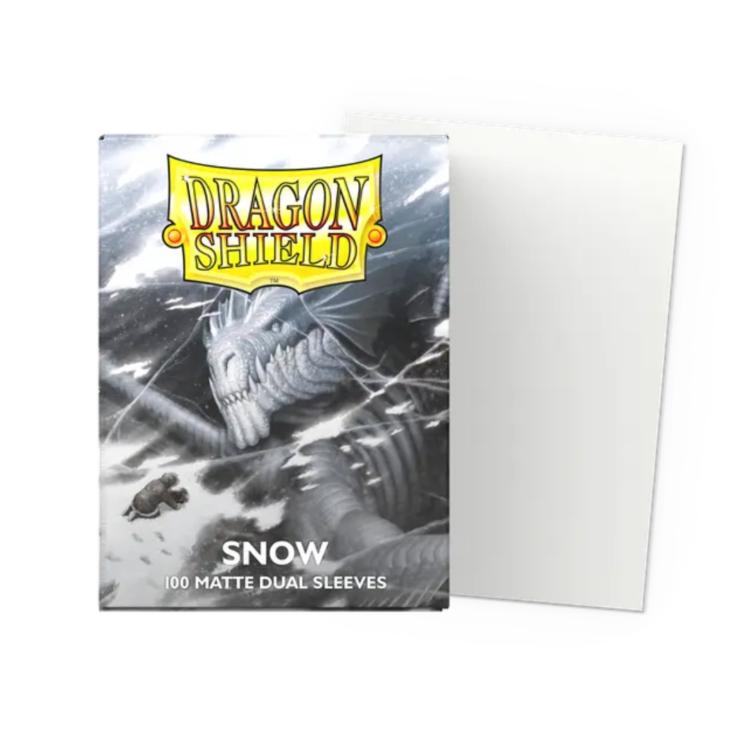 Dragon Shield Sleeves: Snow Dual Matte