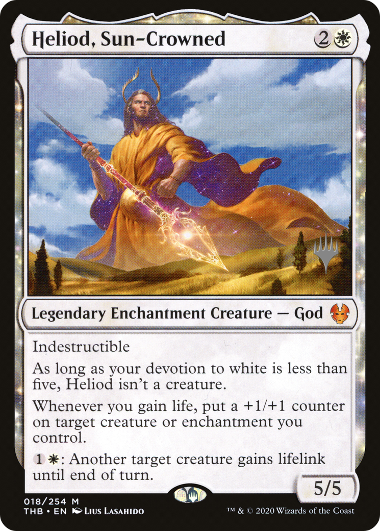 Heliod, Sun-Crowned (PPTHB-018) - Theros Beyond Death Promos: (enchantment) Foil